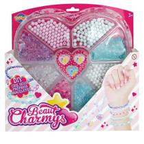 Bijuteria Kit Infantil Pulseira Colar Miçanga Cristais Bijuteria Kit Infantil Pulseira Colar Miçanga Cristais