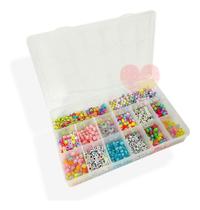 Bijuteria Kit Iniciante Pulseira Colar Infantil Letrinhas - Adb
