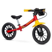 Bike Aro 12 Fast Balance Vermelha sem Pedal Nathor