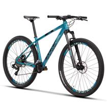 Bike Aro 29 Mountain Bike Alumínio M17' Freio a Disco Shimano Fun Comp 2023 Aqua Preto Sense