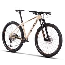 Bike Aro 29 Mountain Bike Alumínio M17' Freios Shimano Impact Comp 2023 Creme Marrom Sense