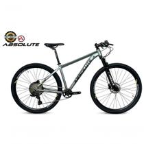 Bike Aro 29 Nero 5 Peças Inteira Absolute 12v Hollowtech Freio Hidráulico K7 11-52 Garfo Trava Guidão Cinza