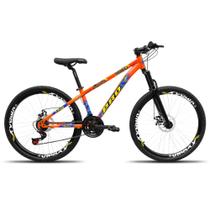 Bike Bicicleta Aro 26 Infantil Freeride 21 Marchas Rapid Fire Tipo Viking PRO-X Vmaxx Freio a Disco