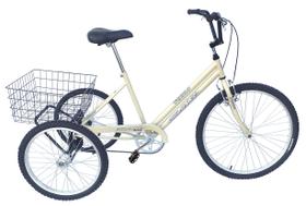 Bike Bicicleta Triciclo Adulto Aro 20 Food Bike Bege - Dalannio Bike