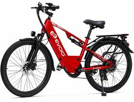 Bike Elétrica Evoo Tank 500W 48V Freio Disco Aro 26 Vermelho