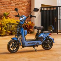 Bike Elétrica WeHawk WX03 500W Cesta Frontal, 3 Velocidades, Até 120kg