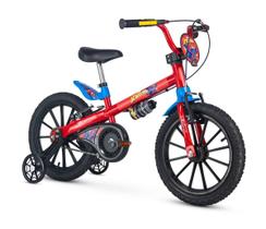 Bike Infantil Aro 16 do Homem Aranha Com Rodinhas Nathor Spider Man