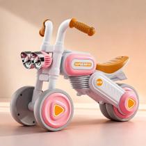 Bike Infantil Vintage Luz e 4 Rodas Rosa Resistente Segura Design Retrô Luzes Divertidas Rodinhas de Apoio Estabilidade Bike Infantil Vintage Luz e 4 Rodas Rosa Resistente Segura Design Retrô Luzes Divertidas Rodinhas de Apoio Estabilidade