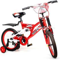 Bike Montana Bicicleta Infantil Aro 16 4 A 8 Anos - Unitoys - Vermelha