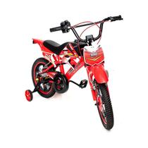 Bike Moto Cross Vermelha Aro 16 - 1172 - Turma Da Aventura Uni Toys