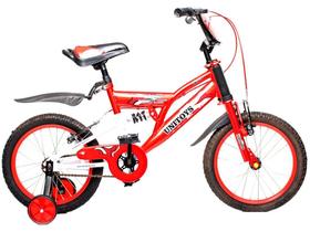 Bike Moto Vermelha Aro 16 Motocross Motocicleta Bicicleta
