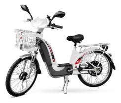 Bike Pop Bicicleta Elétrica Bateria De Lítio Painel Lcd 800w - Branco