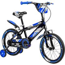 Bike Pro Aventura Azul Freio V-brake Bicicleta Aro 16 Suspensão Com Rodinhas - Unitoys