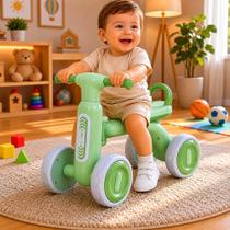 Bike Quadriciclo Infantil com Luz e 4 Rodas cor Verde Seguro Resistente Aprendizado Casa Parques Apartamento A Partir de 12 meses Até 25 kgs Bike Quadriciclo Infantil com Luz e 4 Rodas cor Verde Seguro Resistente Aprendizado Casa Parques Apartamento A Partir de 12 meses Até 25 kgs