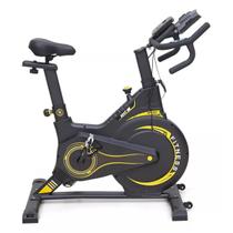 Bike Spinning Bicicleta Ergométrica Fitness Mecanica Semi Profissional Até 150kg C/ Roda Inércia 13kg c/Monitor casa academia Fit - KHT