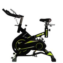 Bike Spinning WCT 8kg Mecânica Preto Verde Residencial Bike Spinning WCT 8kg Mecânica Preto Verde Residencial