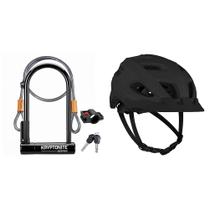 Bike U-Lock + Cable Kryptonite Keeper Standard com capacete