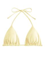 Bikini Top WDIRARA Sequin Sparkly Wireless Cream para mulheres