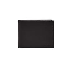Billetera Fossil Derrick de Cuero con Bloqueo RFID Bifold Negra Billetera Fossil Derrick de Cuero con Bloqueo RFID Bifold Negra