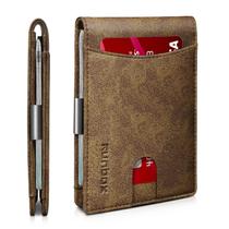 Billetera Slim con Clip para Dinero RUNBOX con Bloqueo RFID y Porta Tarjetas para 11 tarjetas Billetera Slim con Clip para Dinero RUNBOX con Bloqueo RFID y Porta Tarjetas para 11 tarjetas