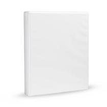 Binder Amazon Basics, 3 anéis, 1 polegada, branco, 1 pacote Binder Amazon Basics, 3 anéis, 1 polegada, branco, 1 pacote