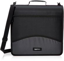 Binder Amazon Basics de 3 anéis com zíper, anel de vedação de 3 polegadas, preto Binder Amazon Basics de 3 anéis com zíper, anel de vedação de 3 polegadas, preto