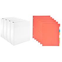 Binder Amazon Basics Economy Showcase View, anel D de 2 polegadas