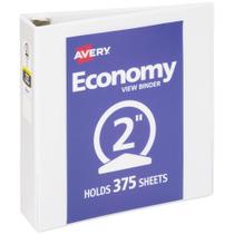 Binder Avery Economy View 3 anéis redondos de 2 polegadas brancos