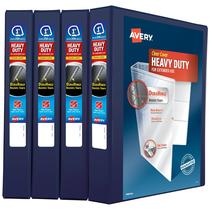 Binder Avery Heavy Duty View, 3 anéis, 1, um toque, 1,5 cm, azul marinho
