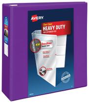 Binder Avery Heavy-Duty View, 3 anéis, 4 polegadas, roxo 79813