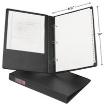Binder Avery Legal-Size Durable 3 anéis, 1 anel redondo, preto