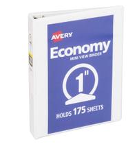 Binder Avery Mini Economy View, 3 anéis, 1 anel redondo, branco