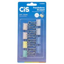 Binder clips 19 mm C/8 pastel CIS