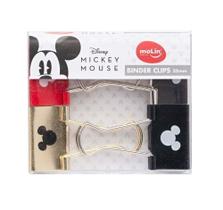 BINDER CLIPS 32mm MOLIN MICKEY MOUSE 4 UNIDADES