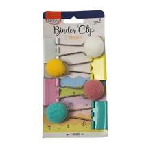 Binder Clips Pompom 25mm Brw