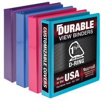 Binder Samsill Durable D Ring de 1,5 polegadas, pacote com 4, 350 páginas Binder Samsill Durable D Ring de 1,5 polegadas, pacote com 4, 350 páginas