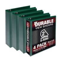 Binder Samsill Durable D Ring de 2 polegadas, pacote com 4 unidades, verde Binder Samsill Durable D Ring de 2 polegadas, pacote com 4 unidades, verde