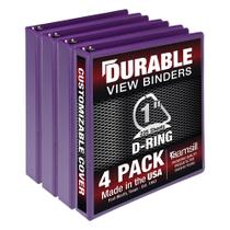 Binder Samsill Durable de 1 polegada roxo, pacote com 4, 225 páginas Binder Samsill Durable de 1 polegada roxo, pacote com 4, 225 páginas