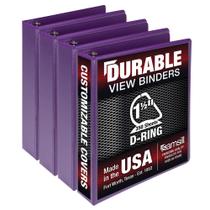 Binder Samsill Durable de 1,5 polegadas, pacote com 4 roxos, contém 350 páginas Binder Samsill Durable de 1,5 polegadas, pacote com 4 roxos, contém 350 páginas
