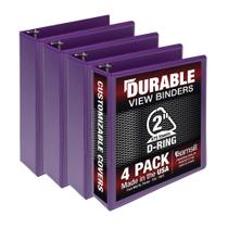 Binder Samsill Durable de 2 polegadas roxo, pacote com 4, 475 páginas Binder Samsill Durable de 2 polegadas roxo, pacote com 4, 475 páginas