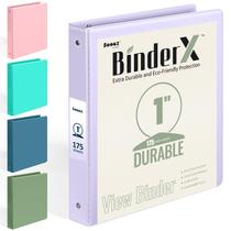 Binder Sooez BinderX Extra Durable, 3 anéis, 1 polegada, lavanda