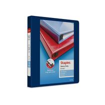 Binder Staples 82700 Heavy Duty, 3 anéis, 1 polegada, azul