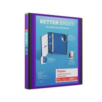 Binder Staples 827604 3 anéis Better 1,5 polegadas roxo Binder Staples 827604 3 anéis Better 1,5 polegadas roxo