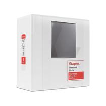 Binder Staples 976179 Standard 5 polegadas D 3 Ring View White