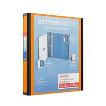Binder STAPLES Better 1 polegada D 3 anéis View Orange 275 folhas