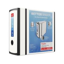 Binder Staples Better Heavy-Duty View White, 1000 folhas Binder Staples Better Heavy-Duty View White, 1000 folhas