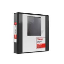 Binder Staples Standard 3 Ring View, 2 polegadas, preto