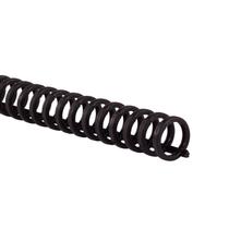 Binding Spines GBC ProClick 1/2", capacidade de 85 folhas, preto x25