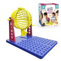 Bingo 48 Cartela Com Globo Giratório Brinquedo Infantil Novo Diversão