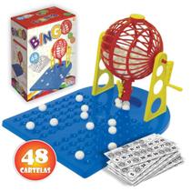 Bingo Com 48 Cartelas E Globo Giratório Com Dispenser